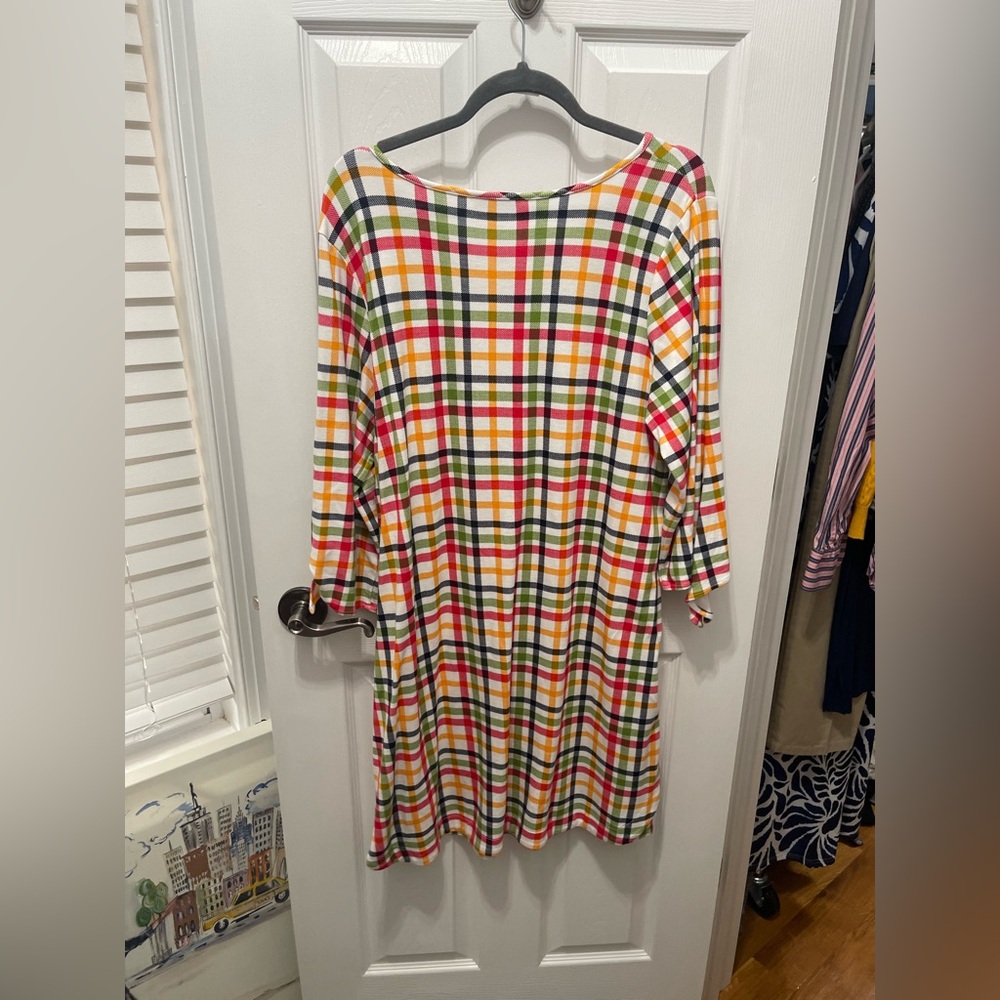 Crown & Ivy Multicolor Plaid dress XXL - Picture 5 of 16